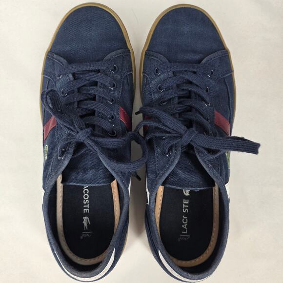 LACOSTE SIDELINE 319 SNEAKERS – NAVY – GUM SOLE – WOMEN’S US 7 – 2019 RELEASE - Picture 9 of 11